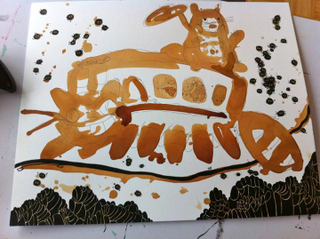 Illustration for article titled This Amazing Art Is Made Almost Entirely Out Of Tea Stains